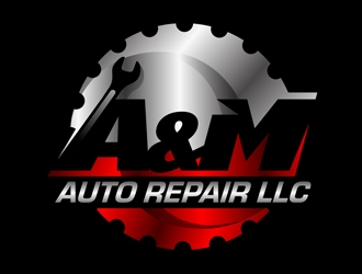 A&M Auto Repair LLC logo design by DreamLogoDesign