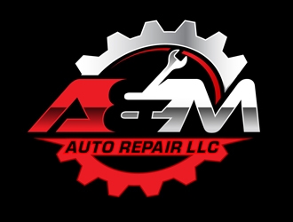 A&M Auto Repair LLC logo design by DreamLogoDesign