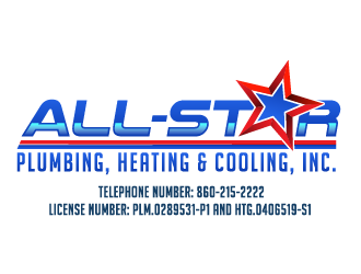 All-Star Plumbing, Heating & Cooling, Inc. logo design by IanGAB