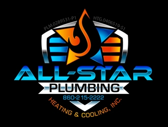All-Star Plumbing, Heating & Cooling, Inc. logo design by DreamLogoDesign