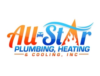 All-Star Plumbing, Heating & Cooling, Inc. logo design by DreamLogoDesign
