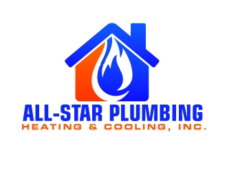 All-Star Plumbing, Heating & Cooling, Inc. logo design by AamirKhan