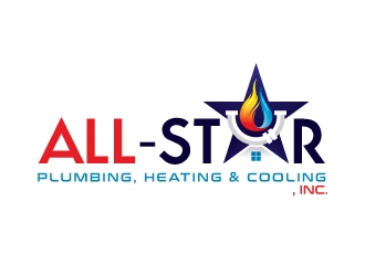 All-Star Plumbing, Heating & Cooling, Inc. logo design by sanu