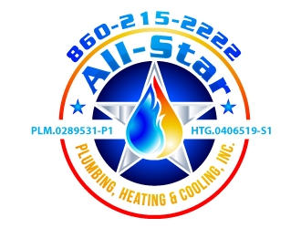 All-Star Plumbing, Heating & Cooling, Inc. logo design by uttam