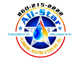 All-Star Plumbing, Heating & Cooling, Inc. logo design by uttam