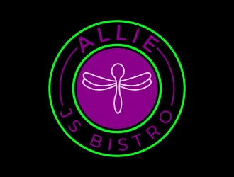 Allie Js Bistro logo design by aryamaity