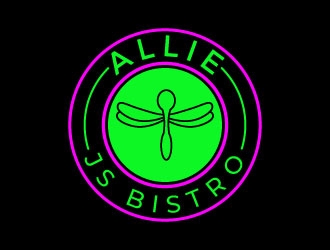 Allie Js Bistro logo design by aryamaity