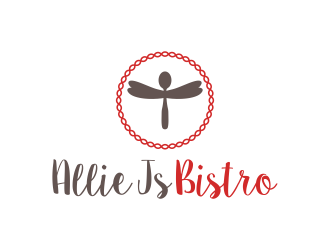 Allie Js Bistro logo design by BlessedArt