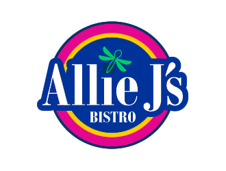 Allie Js Bistro logo design by Coolwanz
