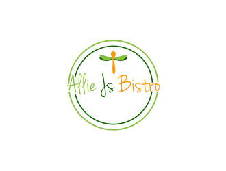 Allie Js Bistro logo design by Sheilla