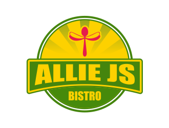 Allie Js Bistro logo design by Girly