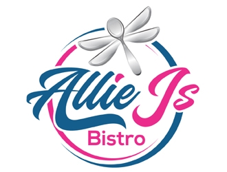 Allie Js Bistro logo design by MAXR