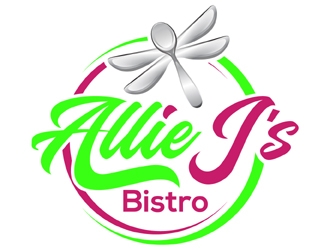 Allie Js Bistro logo design by MAXR