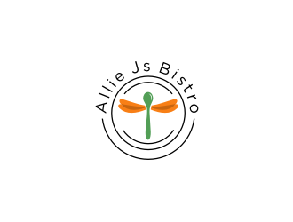 Allie Js Bistro logo design by uptogood