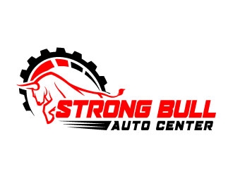 Strong Bull Auto Center logo design by daywalker