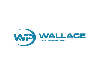 Wallace Plumbing Inc. logo design by Barkah