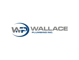 Wallace Plumbing Inc. logo design by Barkah
