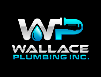 Wallace Plumbing Inc. logo design by hidro