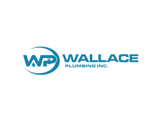 Wallace Plumbing Inc. logo design by Barkah