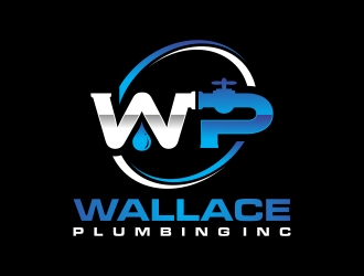 Wallace Plumbing Inc. logo design by javaz