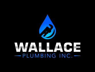 Wallace Plumbing Inc. logo design by ingepro