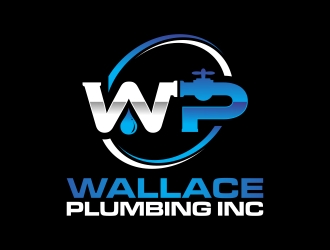 Wallace Plumbing Inc. logo design by javaz