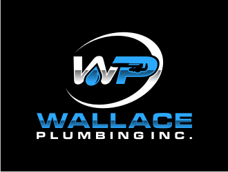 Wallace Plumbing Inc. logo design by puthreeone