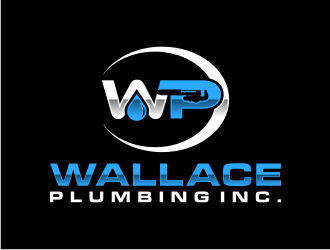 Wallace Plumbing Inc. logo design by puthreeone