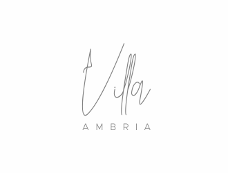 VILLA AMBRIA logo design by afra_art