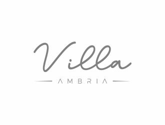 VILLA AMBRIA logo design by afra_art