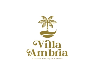VILLA AMBRIA logo design by emberdezign