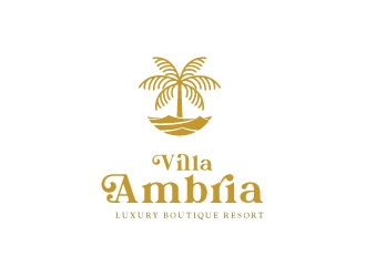 VILLA AMBRIA logo design by emberdezign