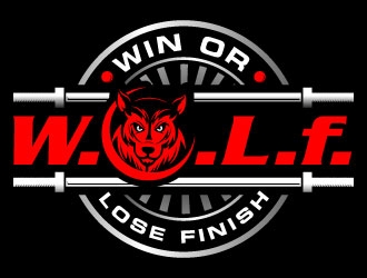 W.O.L.F. (Win or Lose Finish) logo design by Suvendu