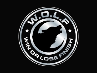 W.O.L.F. (Win or Lose Finish) logo design by ORPiXELSTUDIOS