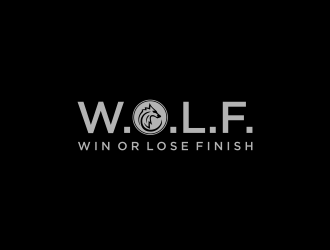 W.O.L.F. (Win or Lose Finish) logo design by christabel