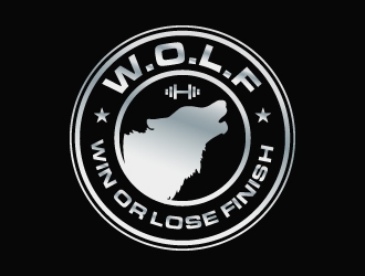 W.O.L.F. (Win or Lose Finish) logo design by ORPiXELSTUDIOS