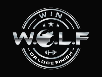 W.O.L.F. (Win or Lose Finish) logo design by ORPiXELSTUDIOS