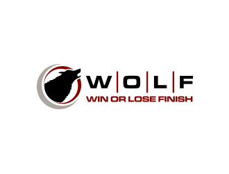 W.O.L.F. (Win or Lose Finish) logo design by hopee