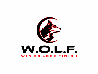 W.O.L.F. (Win or Lose Finish) logo design by scolessi