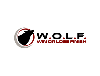 W.O.L.F. (Win or Lose Finish) logo design by hopee