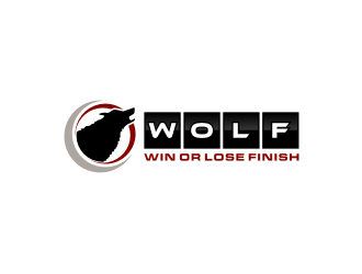 W.O.L.F. (Win or Lose Finish) logo design by hopee