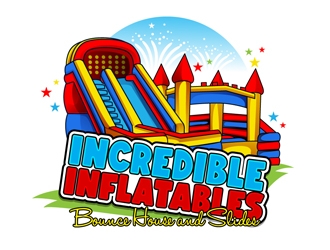 Incredible Inflatables Bounce House and Slides logo design by DreamLogoDesign