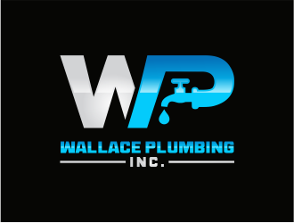 Wallace Plumbing Inc. logo design by up2date