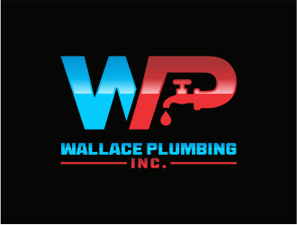Wallace Plumbing Inc. logo design by up2date