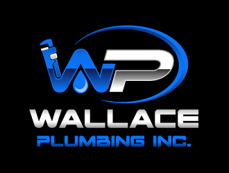 Wallace Plumbing Inc. logo design by axel182
