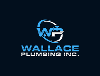 Wallace Plumbing Inc. logo design by alby