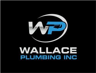 Wallace Plumbing Inc. logo design by Girly