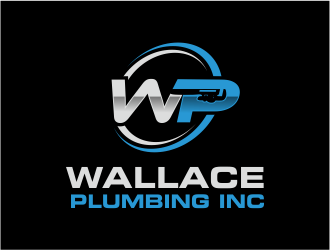 Wallace Plumbing Inc. logo design by Girly