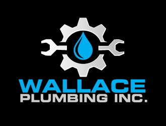 Wallace Plumbing Inc. logo design by AamirKhan
