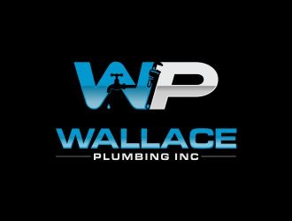Wallace Plumbing Inc. logo design by assava